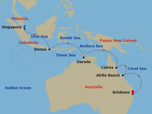 itinerary for Journey to Southeast Asia