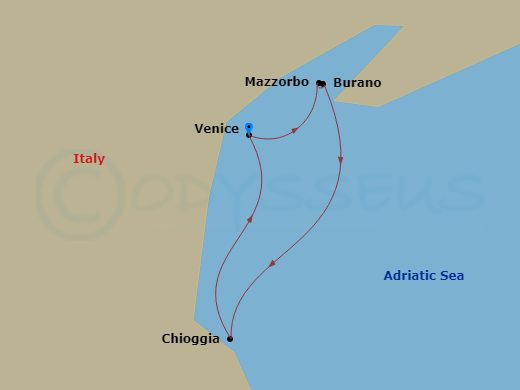 itinerary for Ocean & River in the Mediterranean