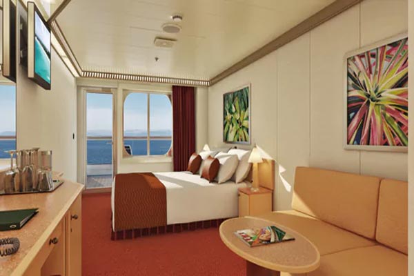 Aft-View Balcony Stateroom (Extended Balcony)