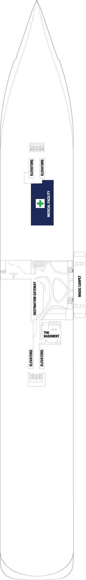 Deck 2 plan for Celebrity Edge