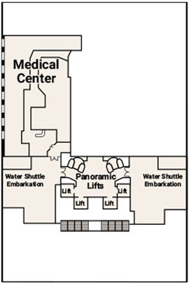 Deck 4 plan for Royal Princess